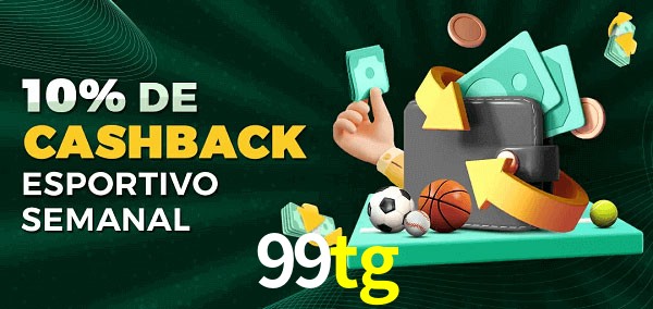 10% de bônus de cashback na 99tg